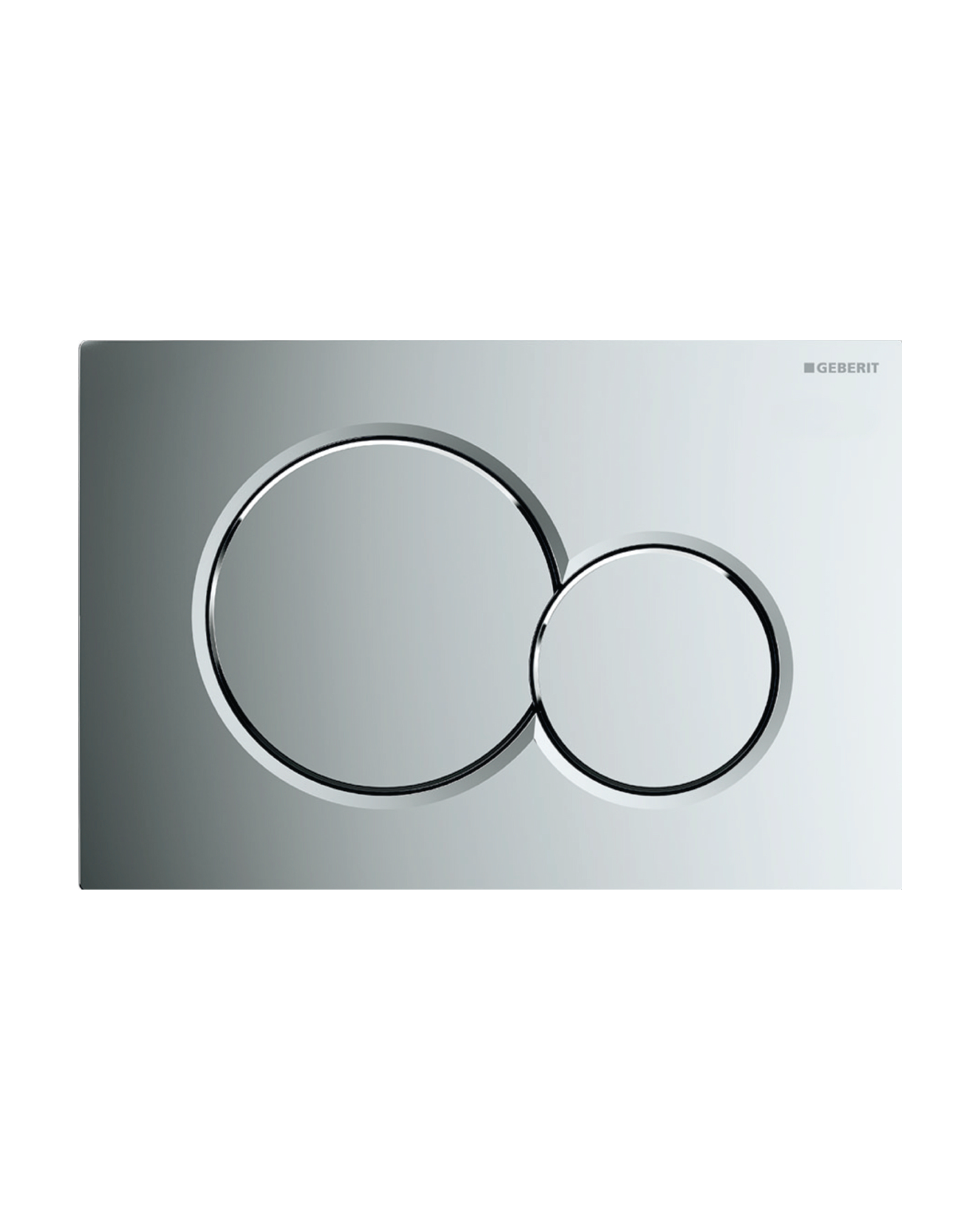 actuator plate for dual flush bright chrome-plated