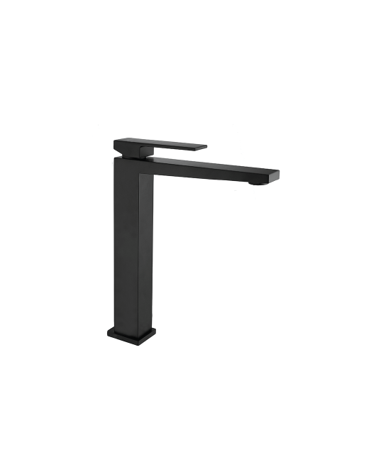 Black KUBE bowl basin mixer 