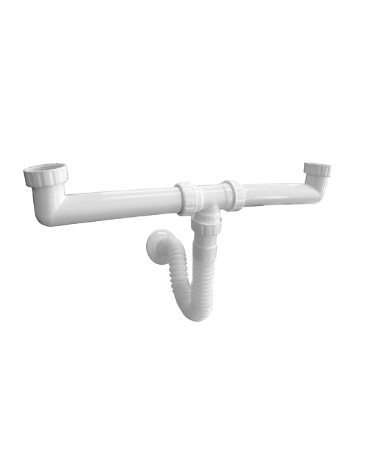 Double siphon without  pop ups