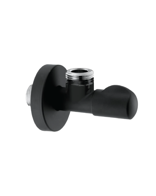 Angle valve black hand LINEA